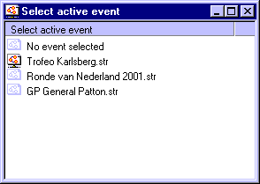 Select active event window